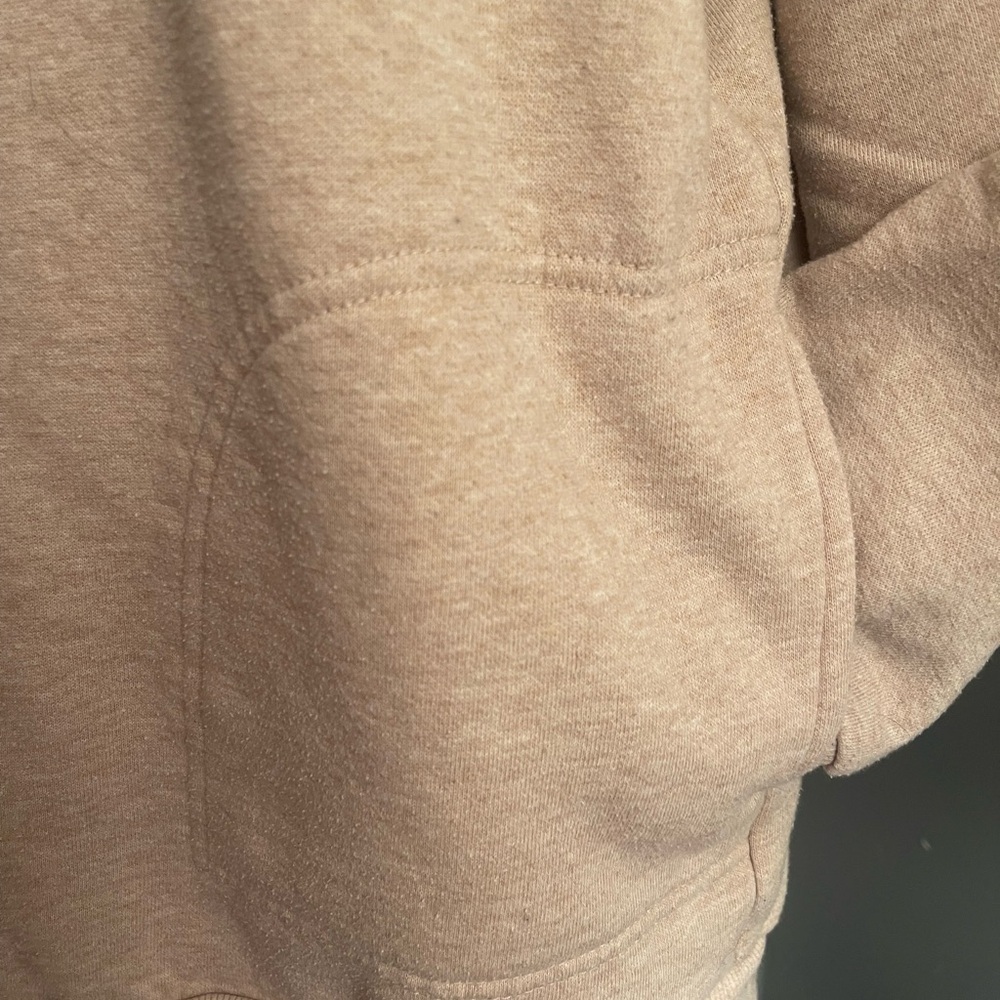 Tommy Hilfiger Beige Oversized Crew Neck Long Sweatshirt Sz. Small - Picture 3 of 9